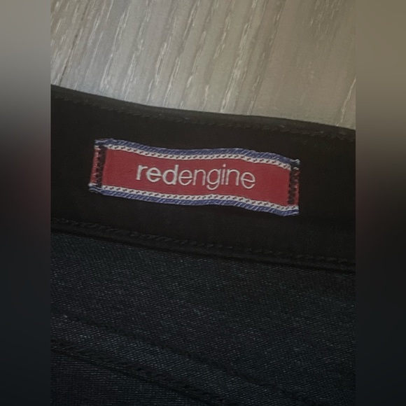 Red Engine Scorcher Black Wax Skinny Jeans - Picture 5 of 10